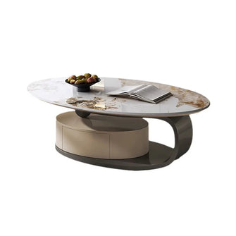 Opulence Oval Marble Coffee Table