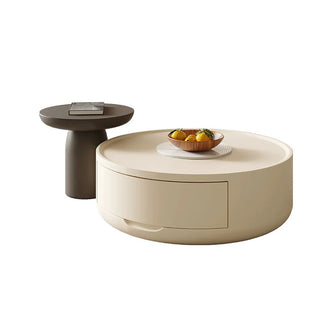 Modernist Creamy Coffee Table Set