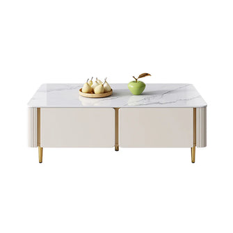 Nora White Marble Coffee Table