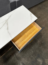ONYX Marble 2 Glass Door Buffet Cabinet