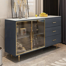 ONYX Marble 2 Glass Door Buffet Cabinet