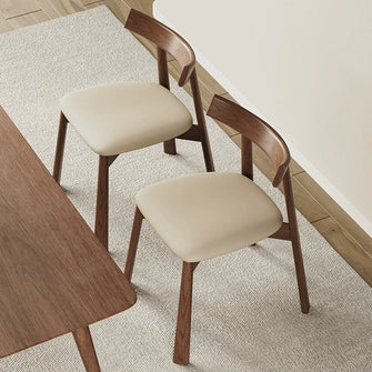 SOFIA Dining Chair With Leather Cushion