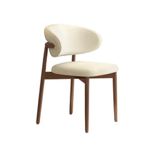 Modernist Walnut Creamy Chair