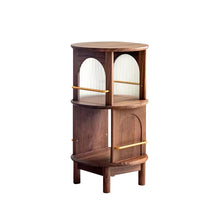 Noble Solid Wood Round Storage Shelf
