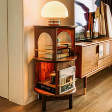 Noble Solid Wood Round Storage Shelf