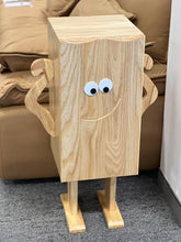 Natural Oak Robot Cabinet For Kids