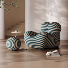 Retro Up Lounge Chair With Ottoman