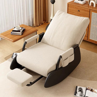 Aurora Beige Rocking Lounge Chair