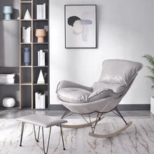 CASSI Grey Rocking Armchair