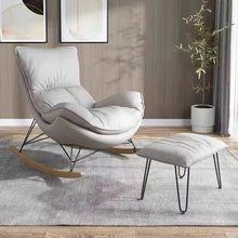 CASSI Grey Rocking Armchair