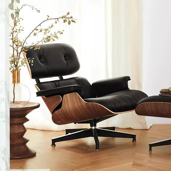 CASSI Swivel Lounge Chair With Ottoman