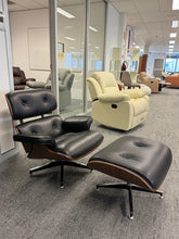 CASSI Swivel Lounge Chair With Ottoman