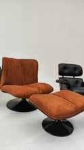 Elegance Swivel Lounge Chair With Ottoman