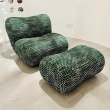 Modernist Modular Single Sofa With Ottoman