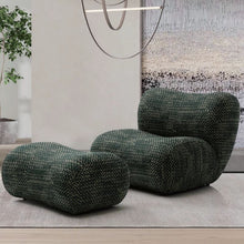 Modernist Modular Single Sofa With Ottoman