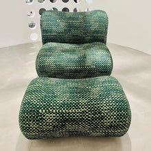 Modernist Modular Single Sofa With Ottoman