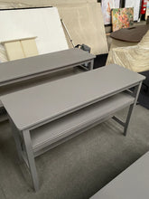Grey Oak Long Desk