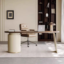 TERRA Oval Solid Wood Office Desk