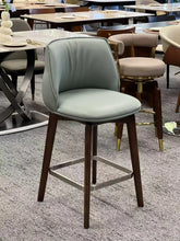 Classic Walnut Swivel Bar Stool