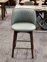 Classic Walnut Swivel Bar Stool