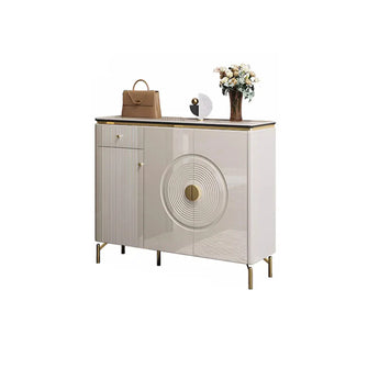 Modernist White Shoe Cabinet