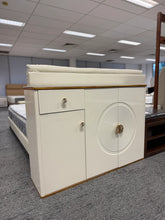 Modernist White Shoe Cabinet