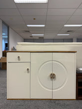 Modernist White Shoe Cabinet