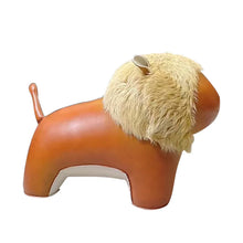 Leather Lion Stool Chair For Kids