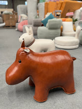 Hippo Leather Kids Stool Chair