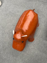 Hippo Leather Kids Stool Chair