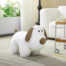 White Kids Plush Chair