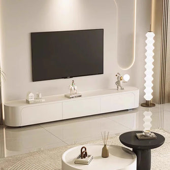 Modern Sleek White TV Unit