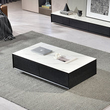 Onyx Serenity Square Coffee Table With Slate Top