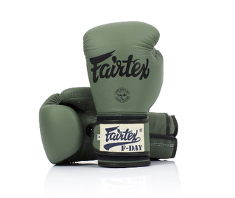 FAIRTEX F-DAY LIMITED EDITION ARMY GREEN BOXING GLOVES