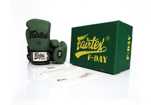 FAIRTEX F-DAY LIMITED EDITION ARMY GREEN BOXING GLOVES