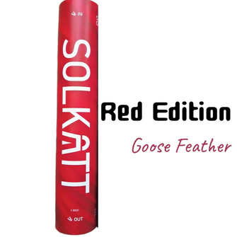 SOLKATT Badminton Shuttlecocks - Red Edition