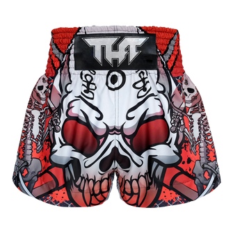 TUFF BLACK DEVIL SKULL BOXING SHORTS