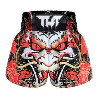 TUFF Red Dragon King Thai Boxing Shorts