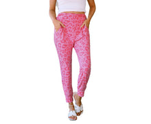 Azura Exchange Leopard Print Active Leggings Skinny Sports Pants - Pink