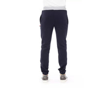 Baldinini Lace Closure Fleece Sport Pants with Logo - Ocean Blue