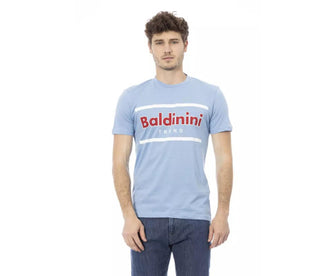 Baldinini Trend Men's  Cotton T-Shirt - Sky Blue