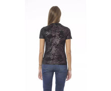 Baldinini Trend Women's Black Printed Flower Tops & T-Shirt