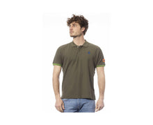 Invicta Men's White Cotton Polo Shirt - Army Green