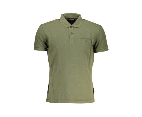 Buy Napapijri Men's Green Cotton Polo Shirt Online at Just On Sale