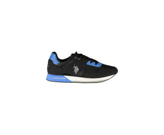 US POLO ASSN Men's Black & Blue Polyester Sneaker