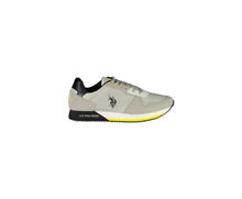 US POLO ASSN Men's Gray Polyester Sneaker