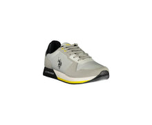 US POLO ASSN Men's Gray Polyester Sneaker