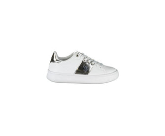 US POLO ASSN Women's White Polyester Sneaker