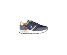 US POLO ASSN Women's Blue Polyester Sneaker