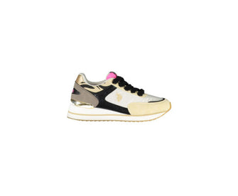 US POLO ASSN Women's Beige & Black Polyester Sneaker